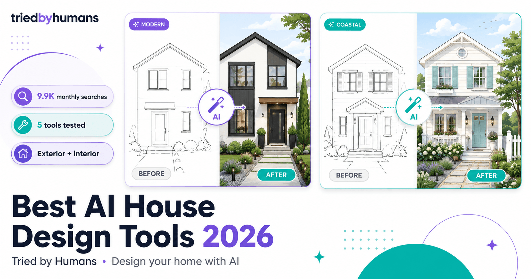 Best AI House Design Tools in 2026: Interior, Exterior & More